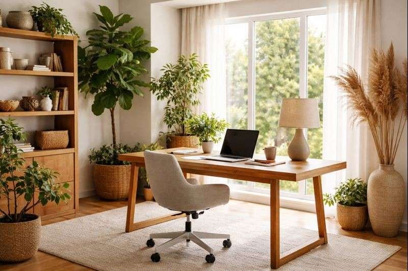 Add Natural Elements To Balance The Modern Look