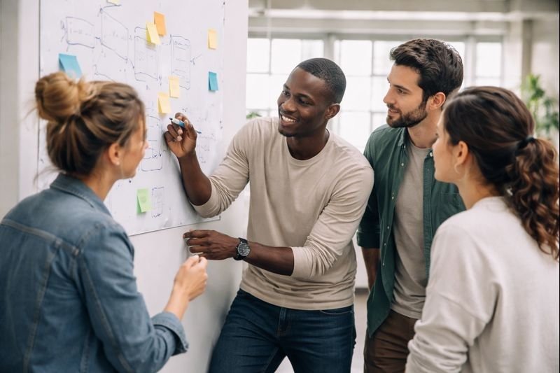 Moving from “me vs. you” to “us vs. the challenge.”