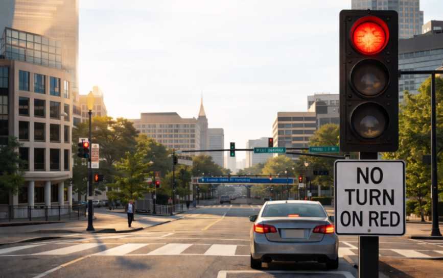Does Georgia Law Require You to Stop Before Turning Right on a Red Light